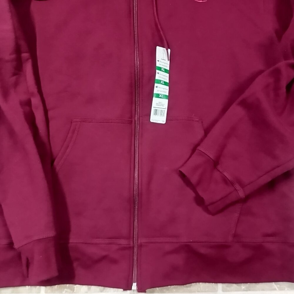 Champion Full Zippered Hooded Mens Sweatshirt NWT XL - Picture 5 of 8